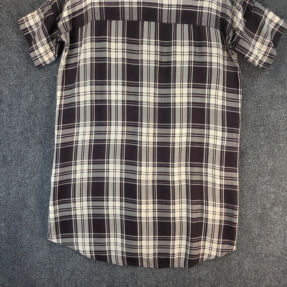 Madewell Plaid Shirt Dress Women's XS Relaxed Fit Casual Summer Mini Pockets - Picture 11 of 13